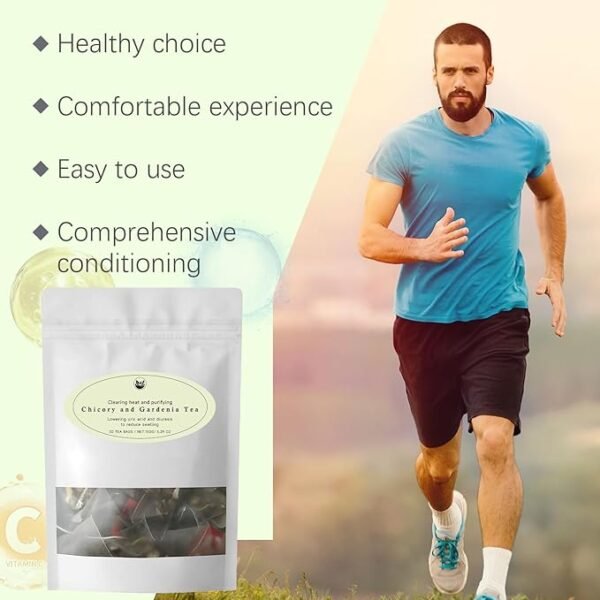YIQIAOHUI-Natural Organic Dandelion Tea | Chicory and Gardenia Tea Bags | Supports Kidney | Liver Health | Natural Organic Blend with Licorice | Chrysanthemum | Orange Peel & More | 150g, (30 Tea Bags） - Image 6